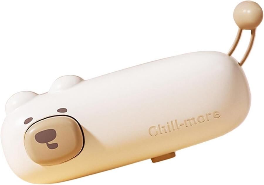 Voedselverzegelaar Zakkensluiter Mini Heat Sealer Voedsel Opslag 2-in-1 Functie Compact Formaat Beer-model