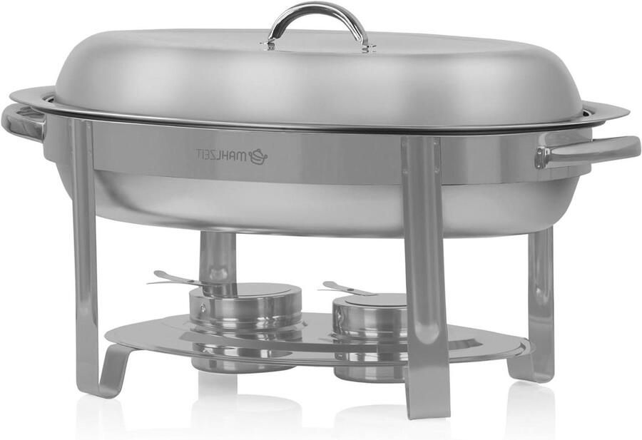 Voedselwarmer Buffet Warmhoudcontainer Eten Gerechten Warm Houden Roestvrij Staal 5 Liter Capaciteit Zilver
