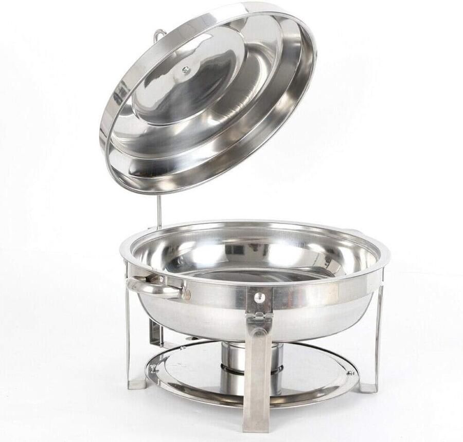Voedselwarmer Chafing Dish Buffet Warm Houden Roestvrij Staal 75 Liter 25cm