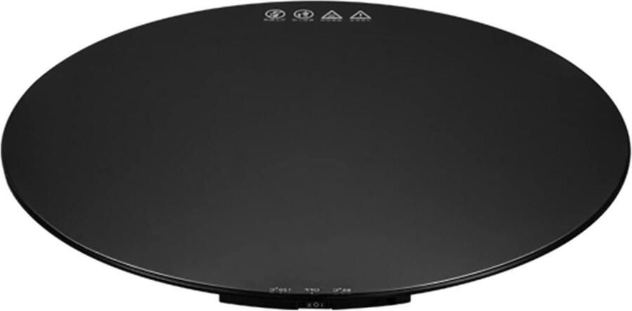 Voedselwarmer dienblad Elektrisch warmhoudplateau Buffetten en feesten Instelbare temperatuur 27x27 cm Zwart