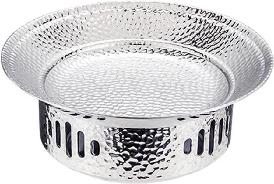 Voedselwarmer Set Buffet Warmhoudbak Feestelijk Diner Roestvrij Staal 25cm Zilver