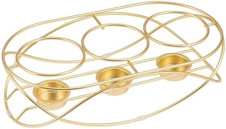 Voedselwarmer voor 3 Theelichtjes Ovale Warmhoudplaat voor Gerechten en Dranken