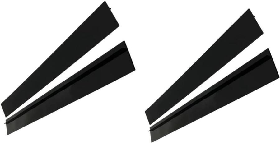 Voegstrip Afdichtstrip Kookplaat strip Keuken schoonhouden Flexibel siliconen materiaal 4 stuks Zwart