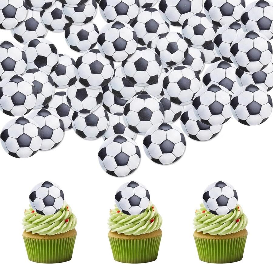 Voetbal 50-delig decoratieset voor verjaardag voetbal