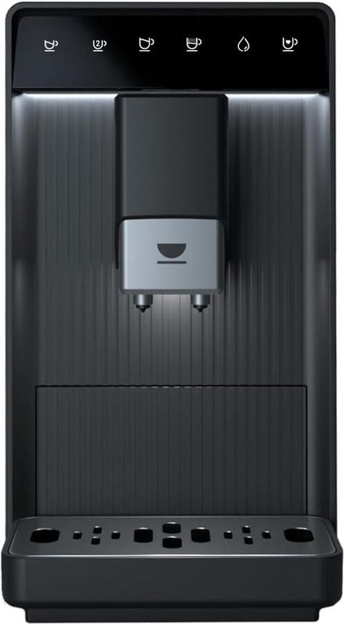 Volautomatische Compacte Espressomachine Ingebouwde Molen |19 bar 2-kops functie 1 5 liter Waterreservoir Thermoblock Verwarmingssysteem Automatische Reiniging (Zwart)