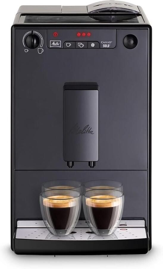 Volautomatische espressomachine Koffieautomaat Koffie met pure smaak Uitneembare zetgroep 20 cm breed Zwart