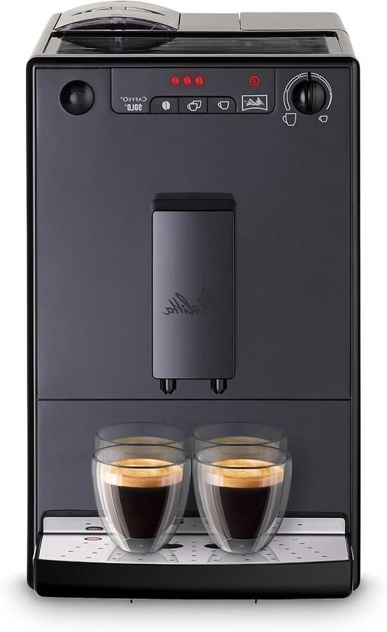 Volautomaat Koffiemachine Espresso Apparaat Verse Koffie Compact Design 20 cm Breed Zwart
