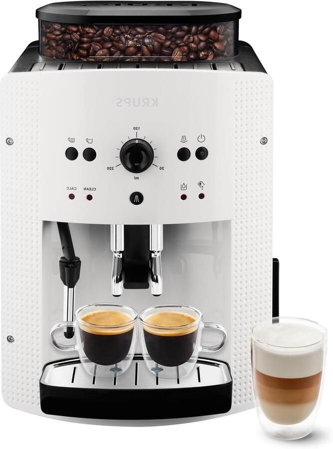 Volautomatische espressomachine Koffiezetapparaat Thuis barista Compact Thermoblock systeem 17 liter waterreservoir Wit