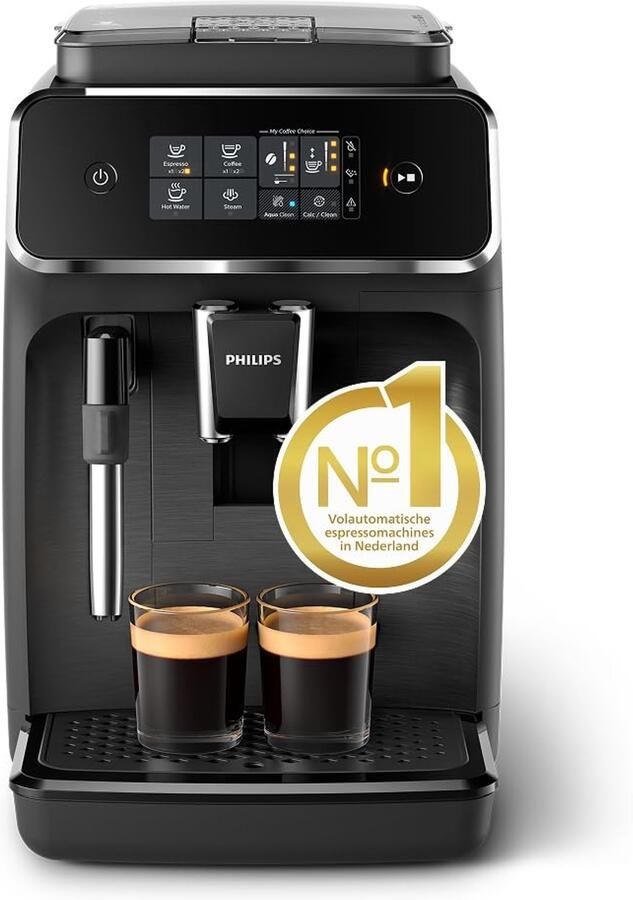 Volautomatische Espressomachine – Melkopschuimer – Touchdisplay – 1 8L Waterreservoir – 275g Bonenreservoir