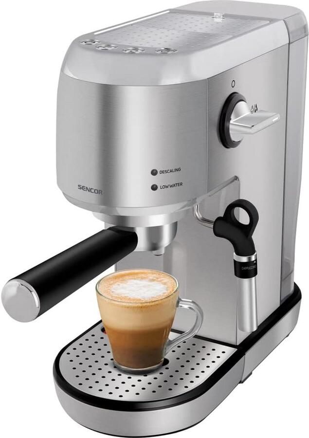Volautomatische Espressomachine met Bonenmaler 20 Bar Pomp & Melkopschuimer