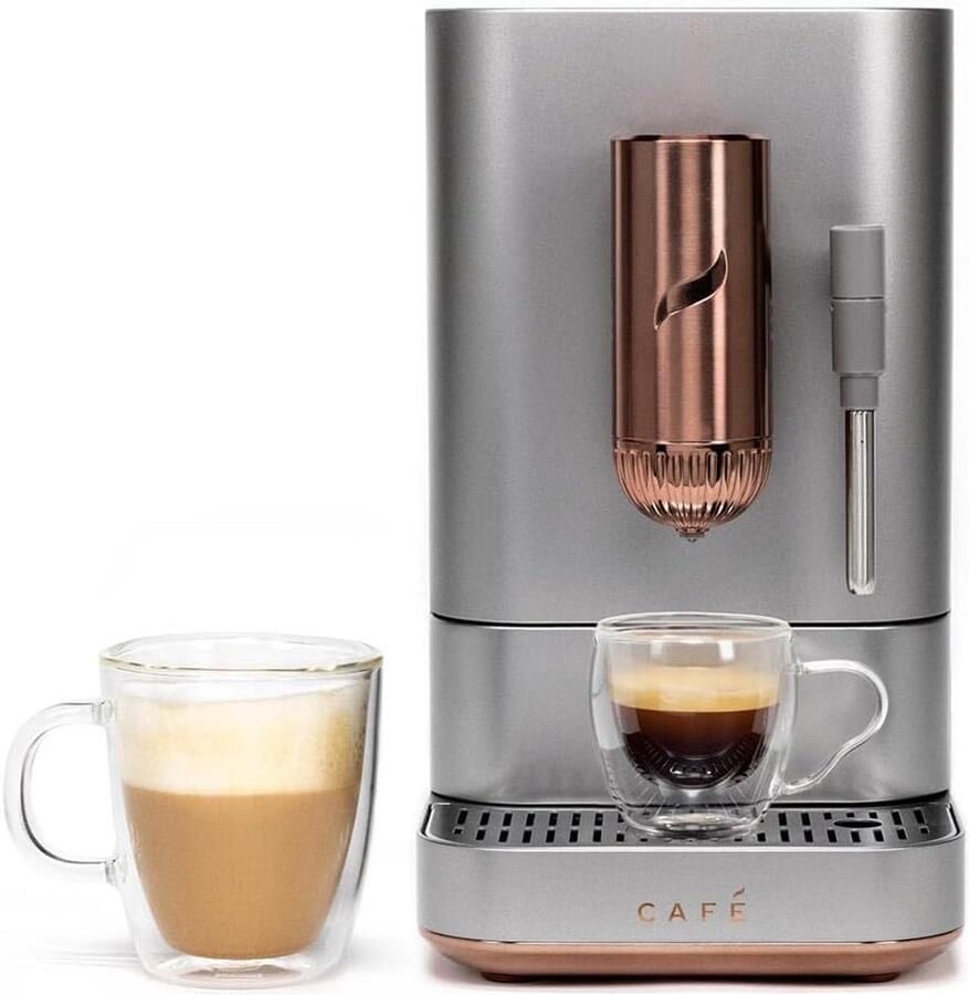 Volautomatische Espressomachine met Ingebouwde Bonenmaler en Melkopschuimer One-Touch Zetten