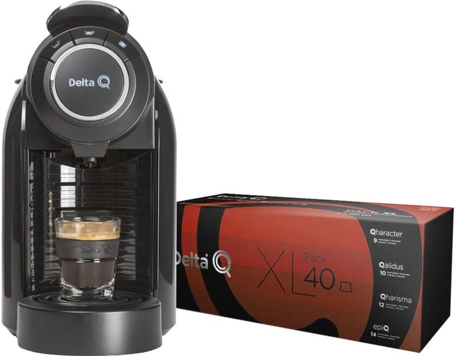 Volautomatische Koffiecapsulemachine Zwart 1L Geschenkverpakking XL Inclusief 40 Capsules