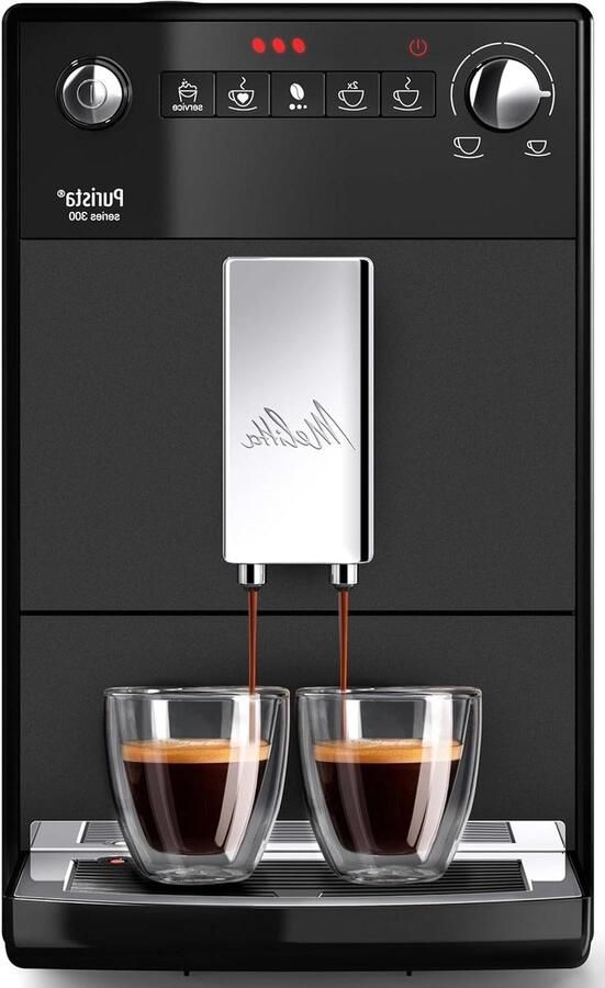 Volautomatische Koffiemachine Espresso Apparaat Thuis Koffie Zetten Compact Design 7.9 kg Mat Zwart