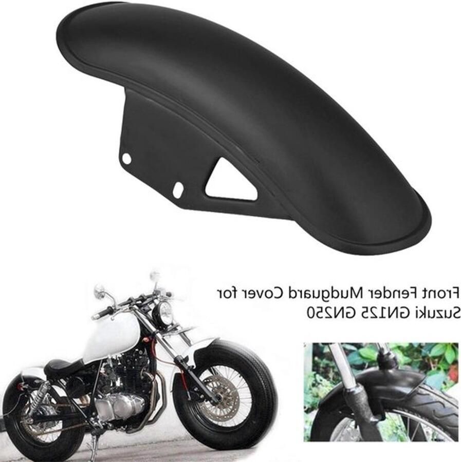 Voorwielspatbord voor motoren geschikt voor GN125 Vstar 650 en VN800 ideaal voor mini choppers en custom motoren