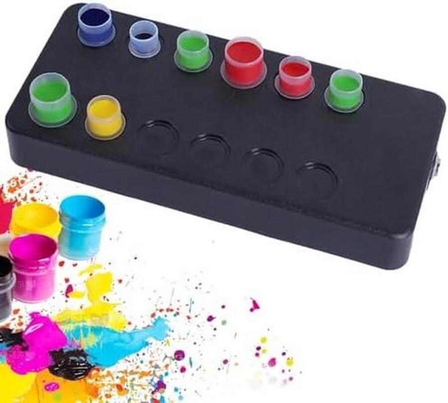 Vortex Mixer Pigment Roerder Inkt Mengen Automatische Magnetische Roerder 20.5 cm x 9.2 cm Zwart