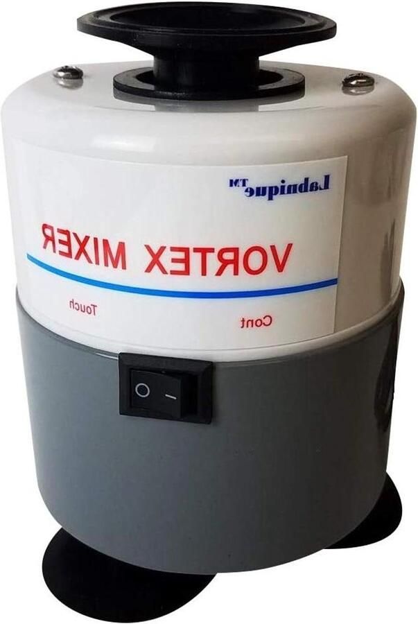Vortex Mixer Schudapparaat Mengapparaat Monsters Mengen Touch Continue Mode Ø110x150mm Zwart