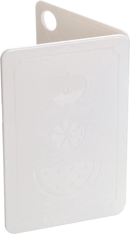 Vouwbare Snijplank van Plastic met Ophanggat Multifunctionele Keukenaccessoire voor Koken en Camping (20 x 12.5 x 0.8 cm)