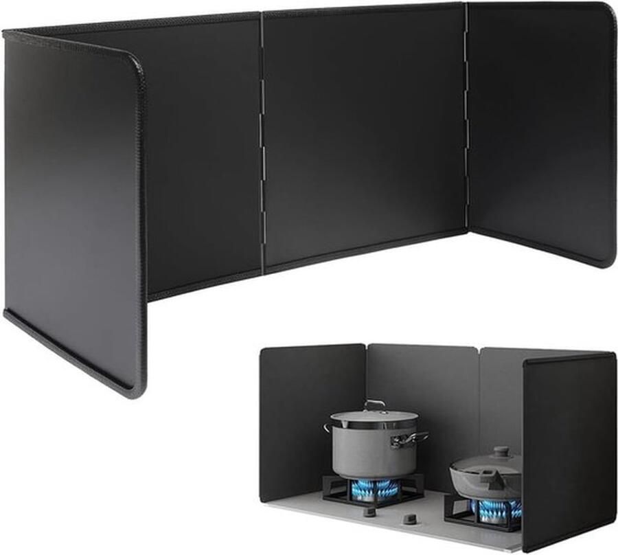 Vouwbare spatbescherming voor de keuken 40 cm breed ideaal voor kookplaat en fornuis waterdicht en eenvoudig op te bergen