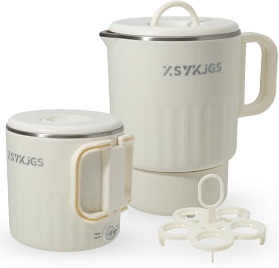 Vouwbare Waterkoker 1 Liter Geel Reis Kamperen Elektrische Waterkoker 600 W RVS BPA-vrij Dubbelwandig Ontwerp