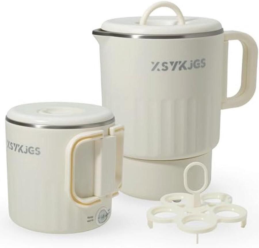 Vouwbare Waterkoker 1 Liter Geel Reis Kamperen Elektrische Waterkoker 600 W RVS BPA-vrij Dubbelwandig Ontwerp