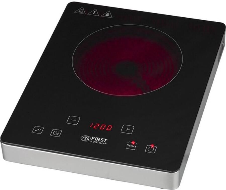 Vrijstaande Elektrische Kookplaat Infrarood 2000 W Vermogen 175 mm Diameter Glaskeramiek Draagbaar Kooktoestel