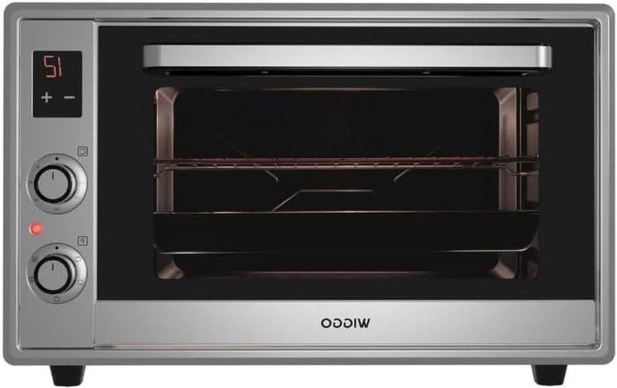 Vrijstaande Mini Oven Compacte Oven Thuis Koken Royale Inhoud 65 Liter Roestvrijstaal