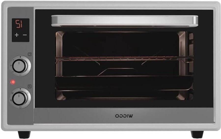 Vrijstaande Mini Oven Kleine Keukenoven Bakken en Grillen 5 jaar garantie 65 Liter Wit