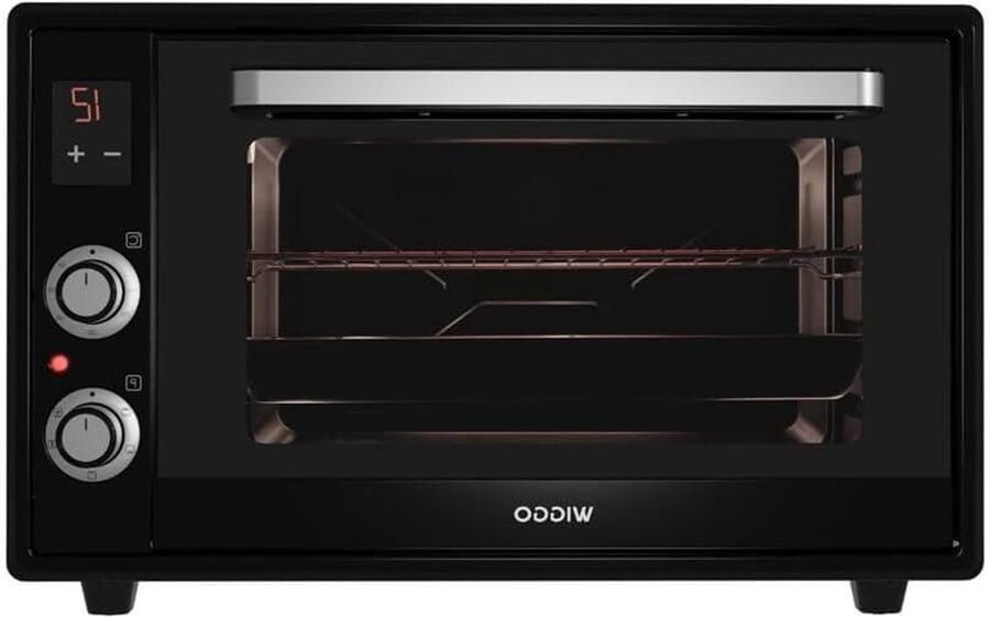 Vrijstaande Mini Oven Kleine Keukenoven Culinair Genot 5 Jaar Garantie 65 Liter Zwart