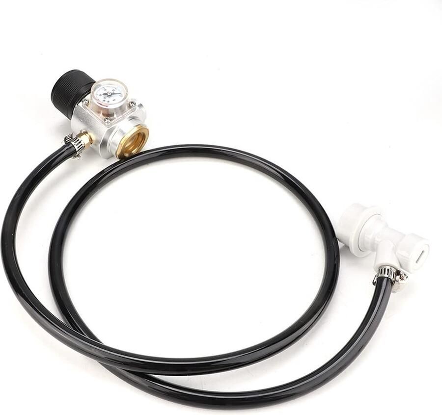 VT Goods CO2 Regulator Gas Regulator voor Soda Mini formaat 0-90 PSI Handig voor thuis Geschikt voor dranken Compact ontwerp