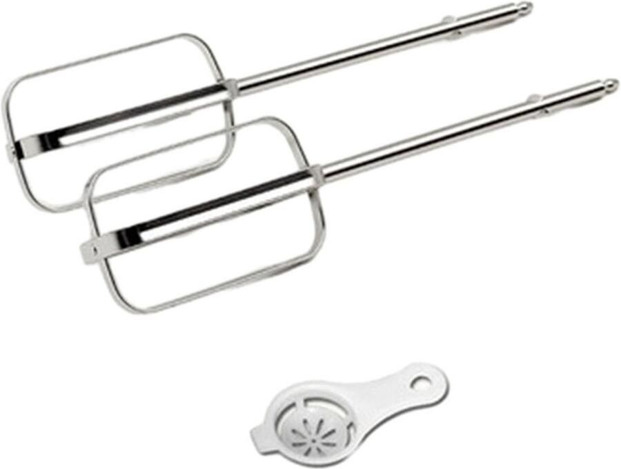 VT Goods Eiklopper Deeg Blend Vervanging 4 Stokjes Roestvrijstaal Hand Mixer Accessoire Geschikt voor Beach Hand Mixers