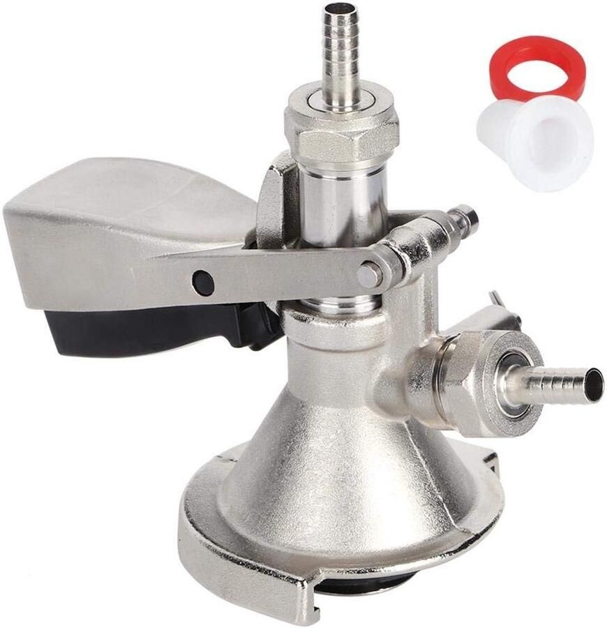 Allecto RVS Keg Coupler Bier Tap Connector Ideaal voor bar en thuisgebruik Duurzaam ontwerp Geschikt voor verschillende biertuigen Gema