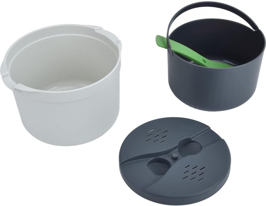 Vt s Magnetron Rijstkoker Set 2 Liter Groente Food Grade PP Geschikt voor Rijst en Quinoa Kunststof Deksel