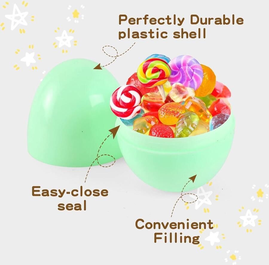 Vulbare Paaseieren Kunststof Eieren Paasfeest Decoratie Herbruikbaar en Veelzijdig 65 cm Verschillende Kleuren