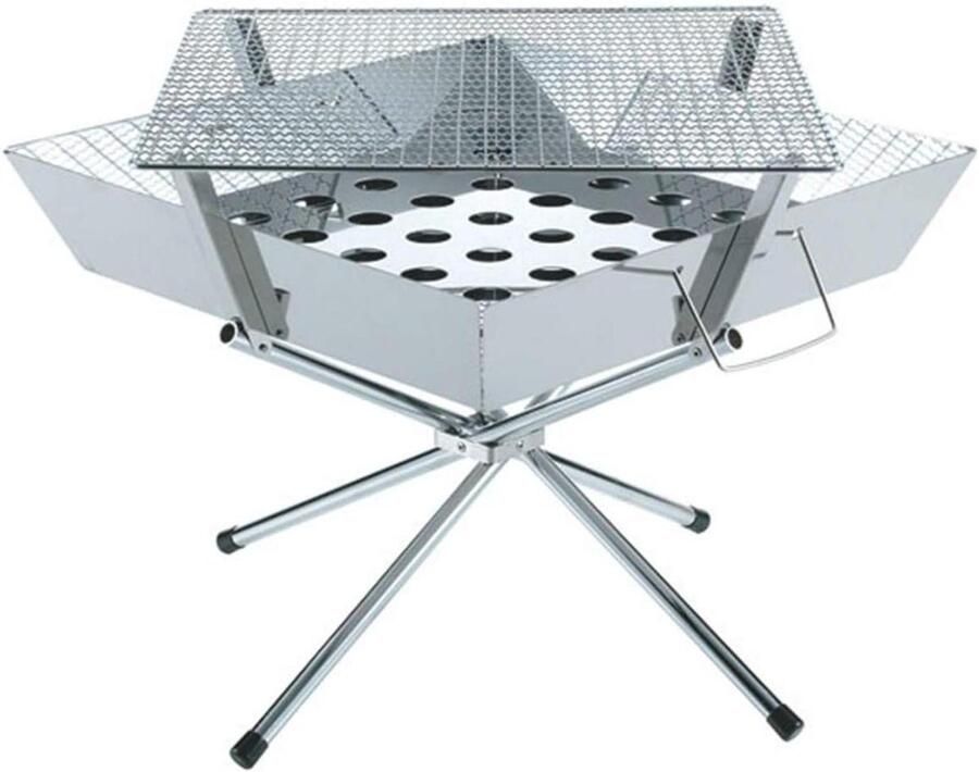 Vuurgrill Buitenoven Grill Buiten Koken Roestvrij Staal 43 cm Zilver