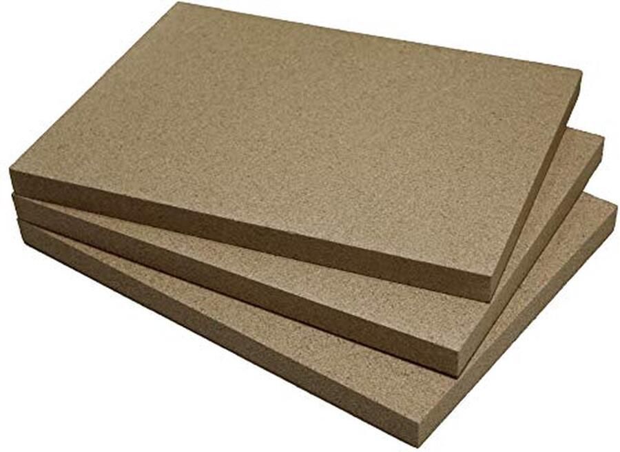 Vuurhaardplaat Vermiculiet Kachel Bekleding Oven Reparatie Hoge Temperatuur Bestendig 3 Stuks 25mm Beige