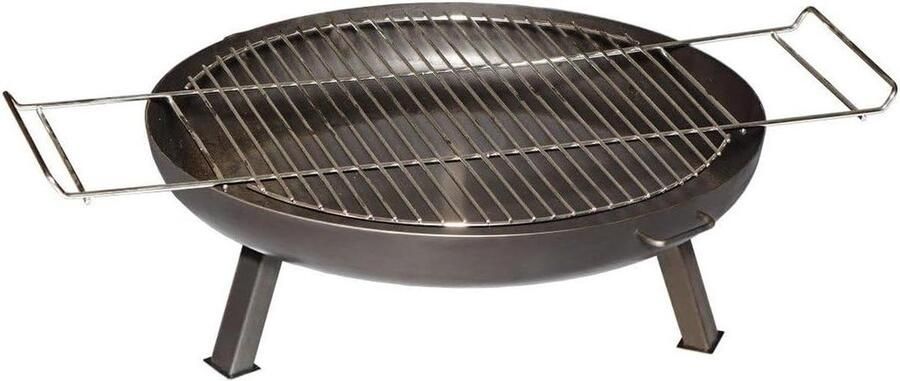 Vuurkorf rooster Grillplaat Buiten koken Roestvrij staal 60 tot 80 cm Grijs