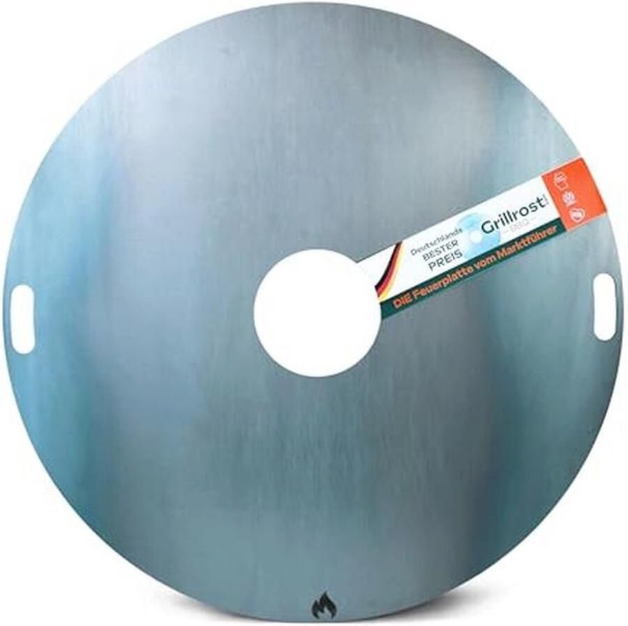 Vuurplaat 1 meter 6 mm dik Perfect voor BBQ en Grillplezier