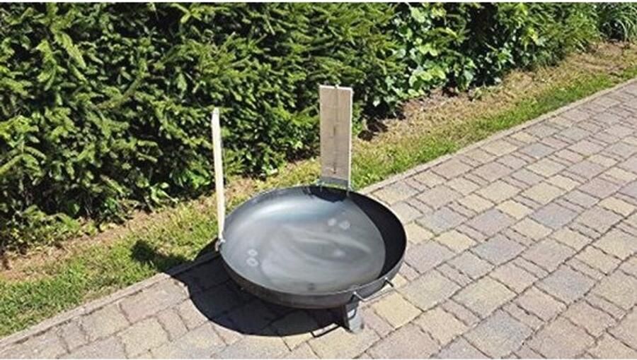Vuurplaats met 2 zalmplanken en roestvrijstalen houders Perfect voor BBQ en grillen