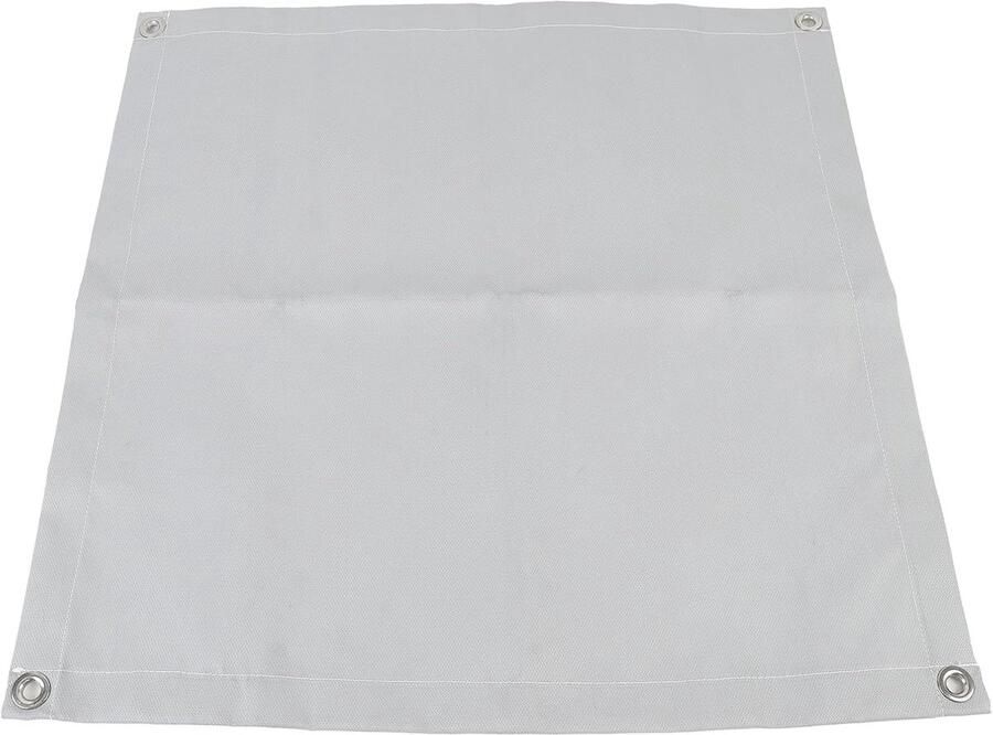 Vuurplaatsmat Grillmat Dek Buiten Koken Hittebestendig Glasvezel 62 x 62 cm Zwart