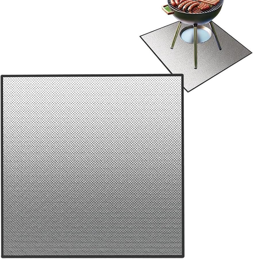 Vuurvaste Grillmat Terras Beschermer Veilig Grillen Waterdicht Slijtvast 120 cm Meerkleurig