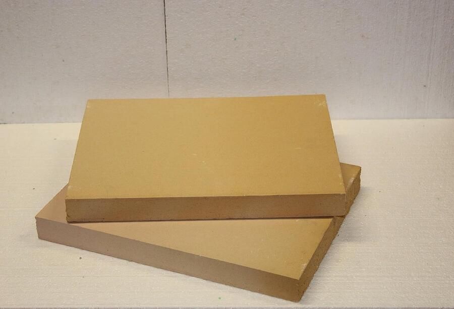 Vuurvaste plaat chamotte 40x30x3 cm voor oven en haard