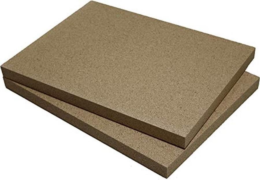 Vuurvaste Platen Vuurhaard Bekleding Oven Reparatie Hoge Temperatuur 2 Stuks 40x30cm Beige