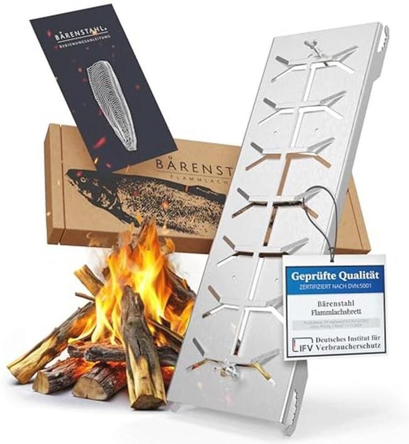 Vuurvaste Roestvrijstalen Zalmplank voor Grillen en BBQ