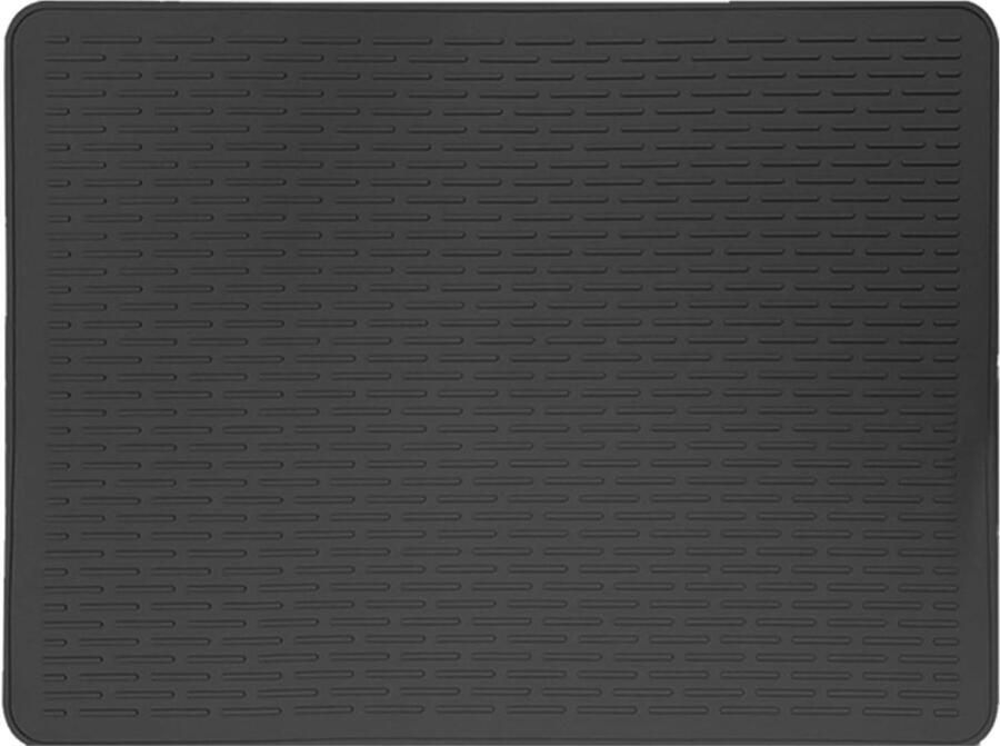 Vuurvaste Siliconen Mat Kookplaat Bescherming Keuken Werkblad Beschermen Hittebestendig Materiaal 71 x 50 cm Zwart