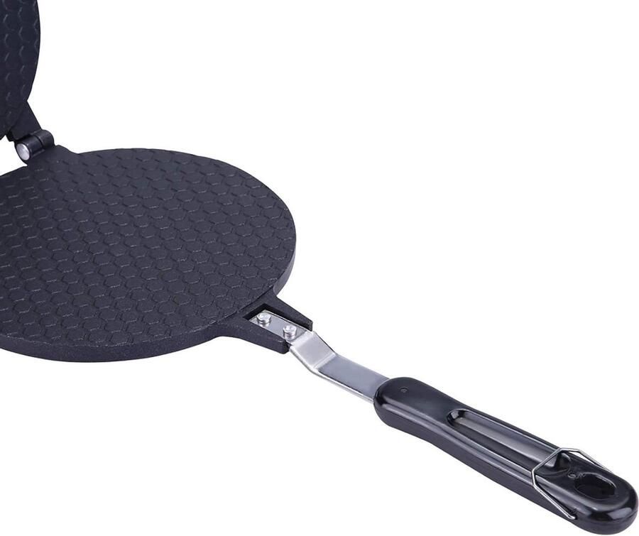 Wafel Cone Maker IJshoorntjes Pan Lekkere Snacks Maken Antiaanbaklaag 38.5 x 17 cm Goud