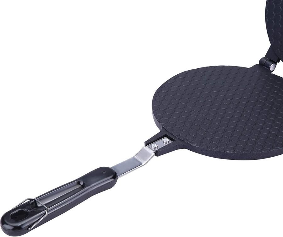 Wafel Cone Pan IJzeren Hoorn Bakvorm Hoorns Maken Dubbelzijdig Antiaanbak 38.5 x 17 cm Goud
