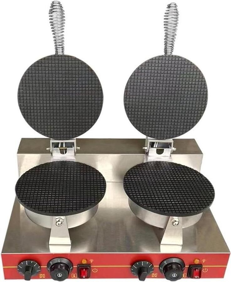 Wafel Hoorn Maker IJshoorntjes Maker Desserts Maken Dubbelzijdig Verwarmen 25 x 36 x 26 cm Multicolor