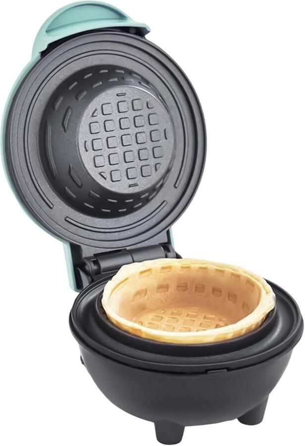 Apparaat voor Wafelhoorns Wafelmaker IJshoorntjes Desserts Maken Antiaanbaklaag 17x13x17 cm Blauw