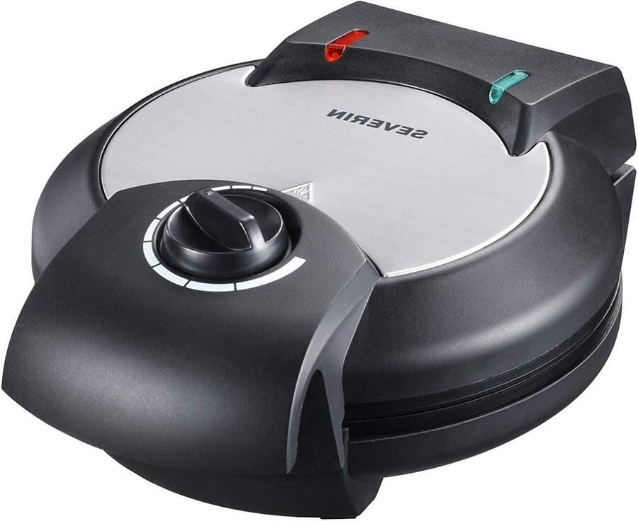 Wafelautomaat Wafelijzer Desserts Maken Instelbare Temperatuur 1300 Watt Zwart