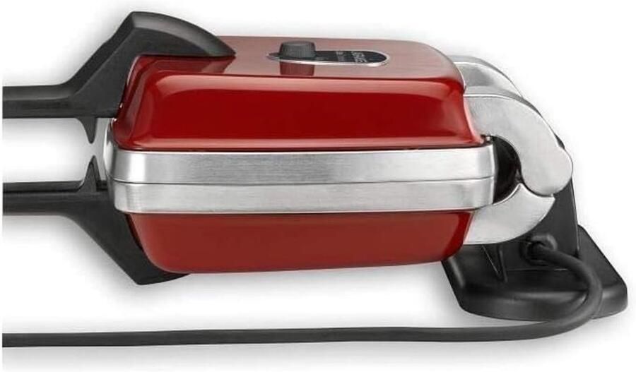 Wafelijzer 1000W met Hartvormige Platen Multifunctioneel en Makkelijk Schoon te Maken